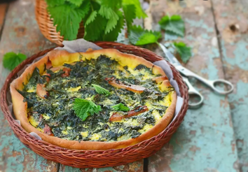 Brennnensselsquiche - La quiche aux orties